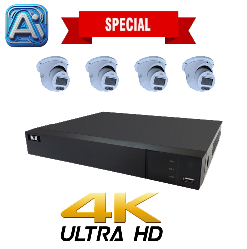 Kit NYX IPX2-8P1+ 4TB + 4 x D6FL Ultimate Cameras Package